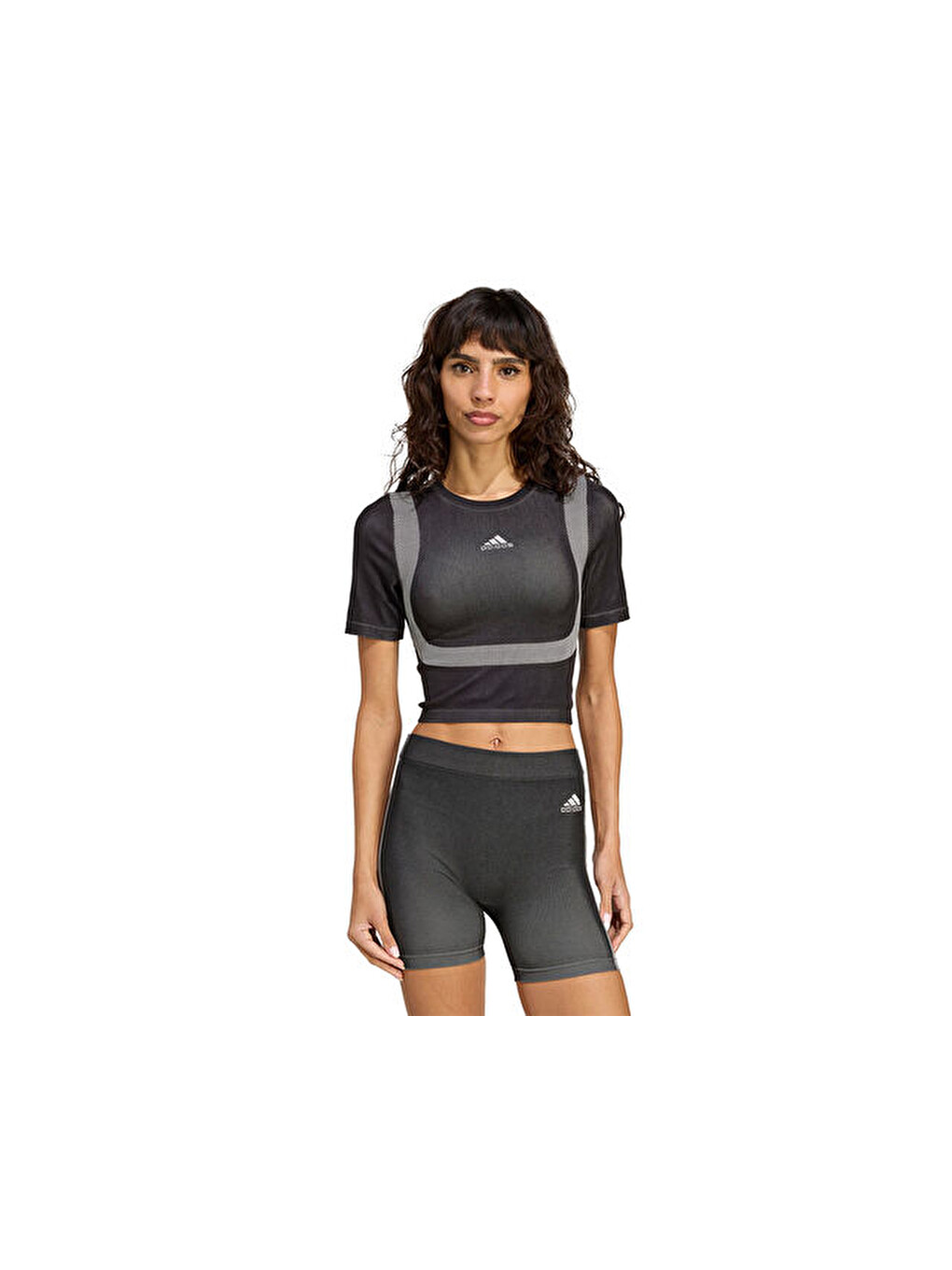 Seamless Tee Kadın Günlük Tişört Jv7159 Siyah