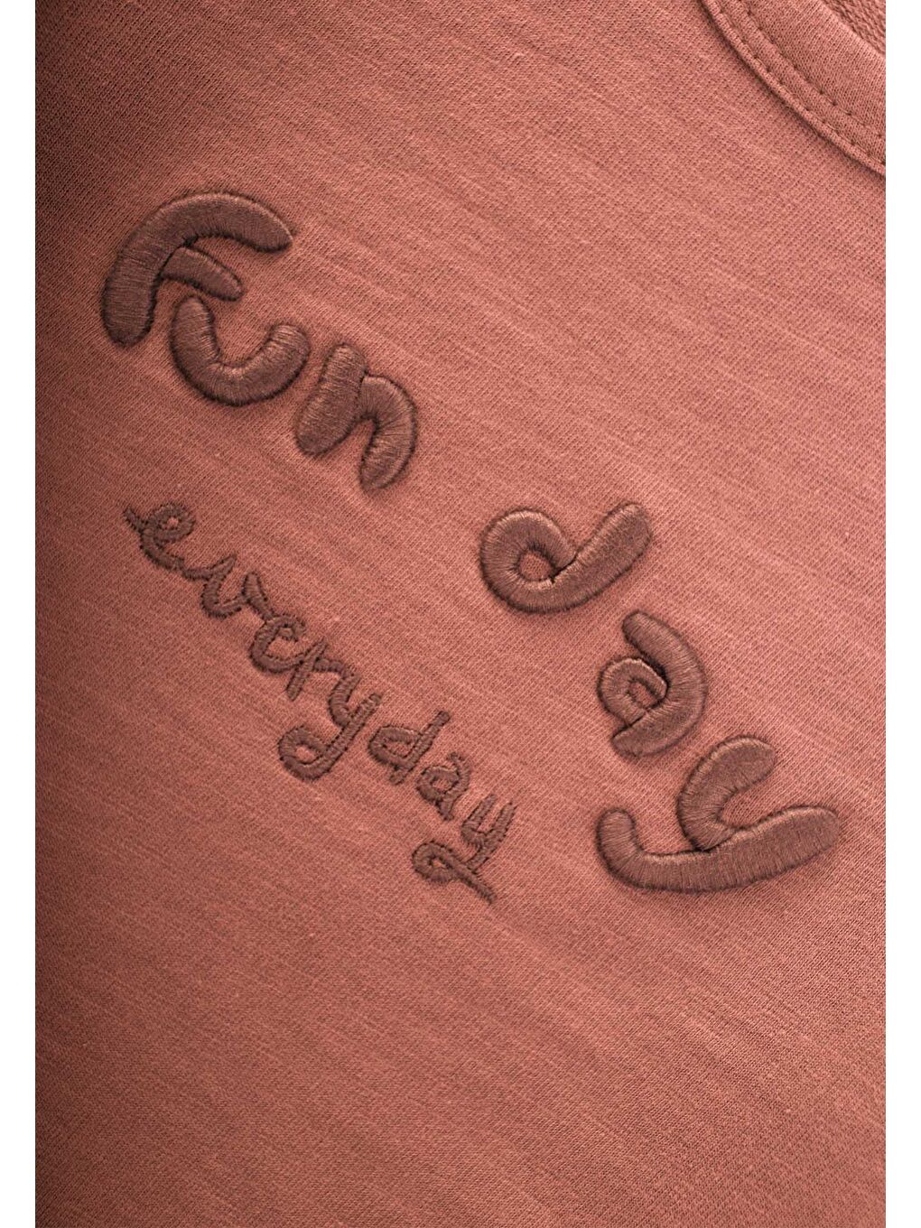 Turuncu Nakışlı Sweatshirt 1-5 Yaş Oranj-2