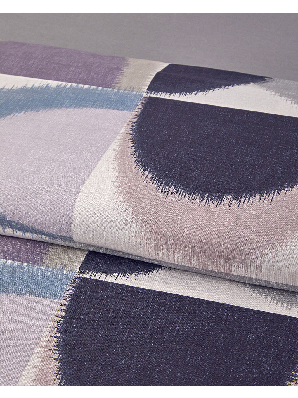 Yeşil Abstract Pamuklu Ranforce Çift Kişilik Nevresim Takımı 200x220 cm Mavi-Lila-2