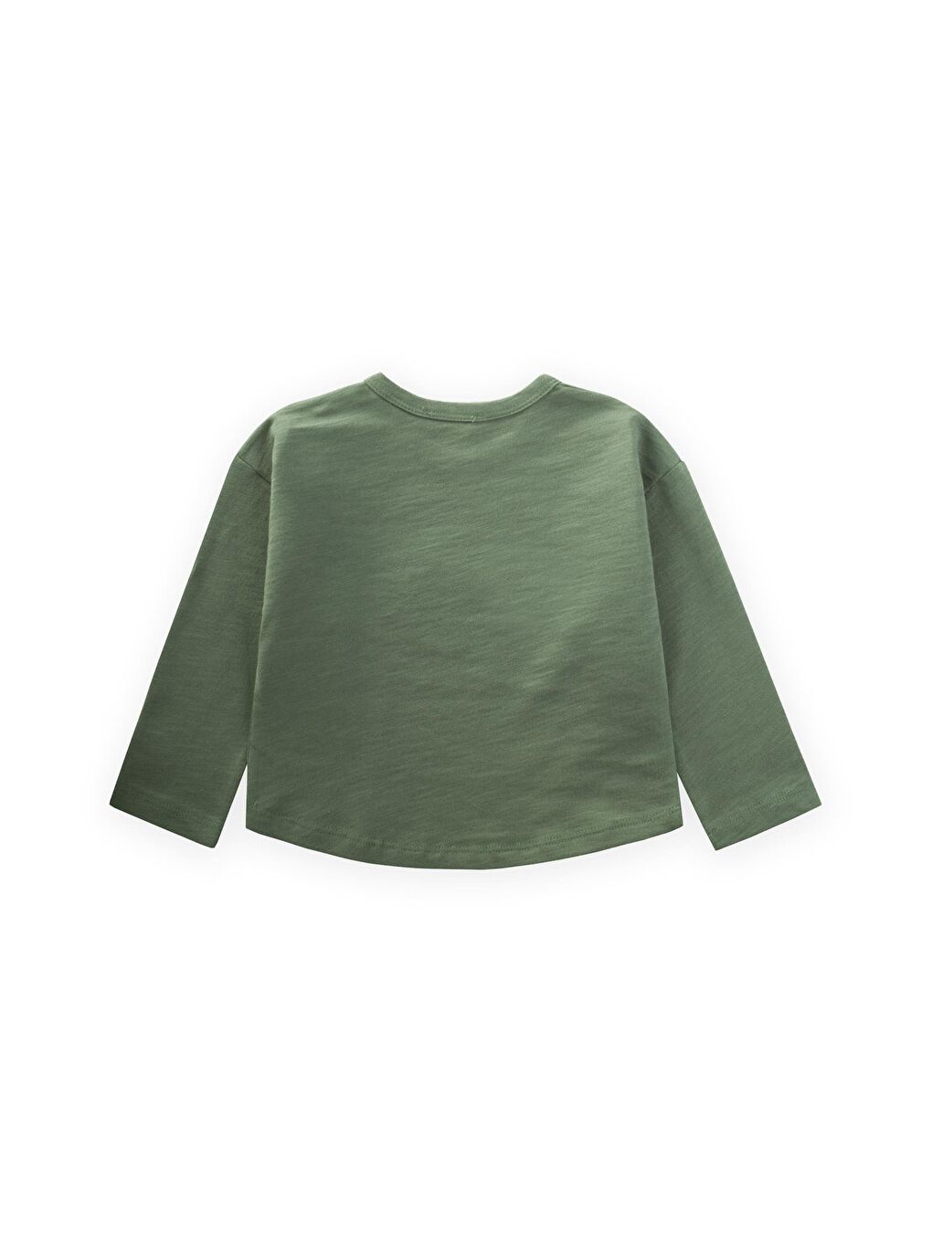 Nakışlı Sweatshirt 1-5 Yaş Yağ Yeşili-1