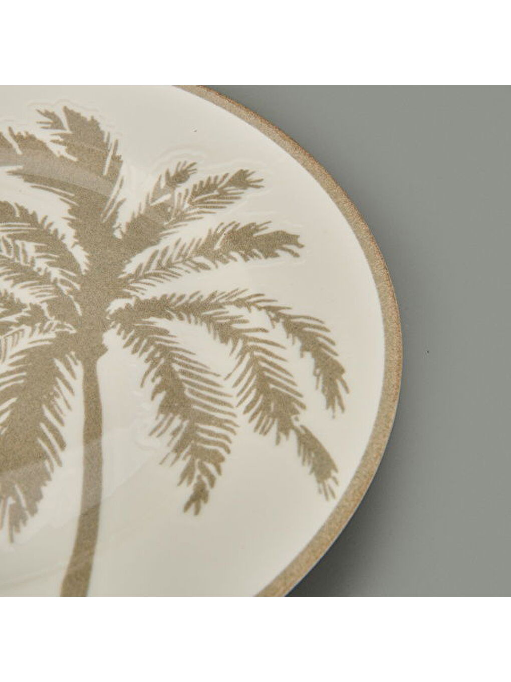 Ekru Kitchen Palm Servis Tabağı - Krem / Bej - 27 cm-4