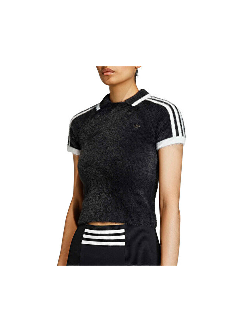 Knit Cali T Kadın Günlük Tişört Kd2428 Siyah-2