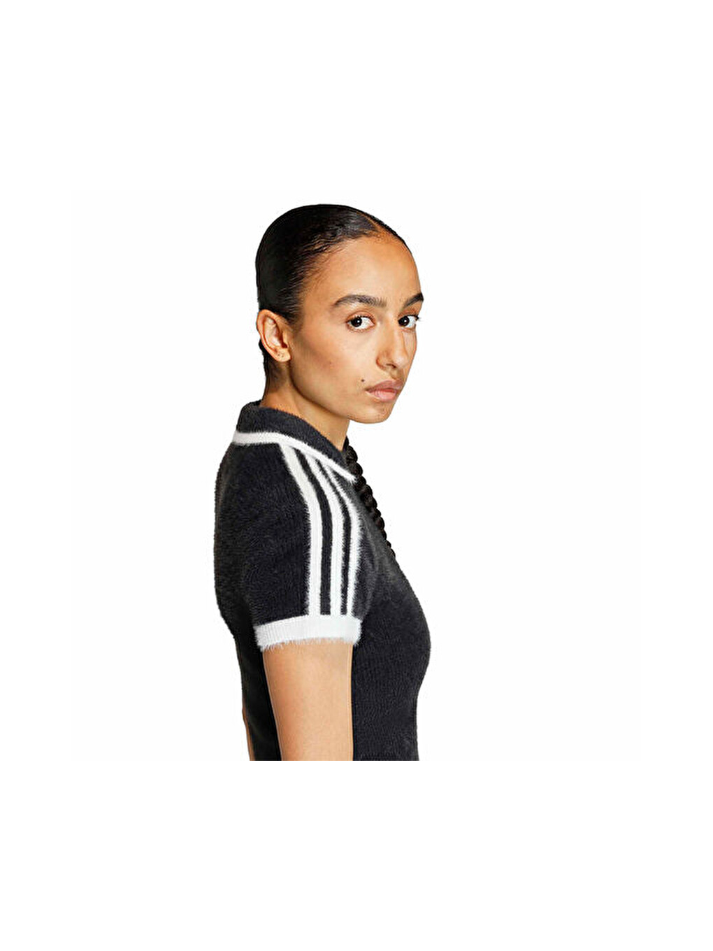Knit Cali T Kadın Günlük Tişört Kd2428 Siyah-3