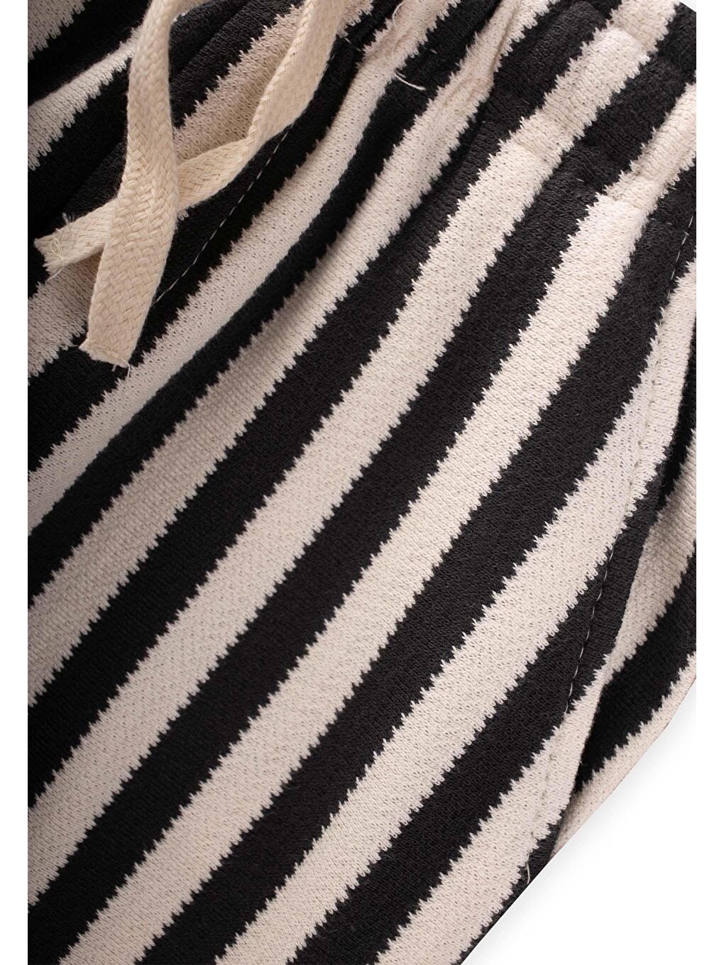 Çizgili Eşofman 3-12 Yaş Siyah-2