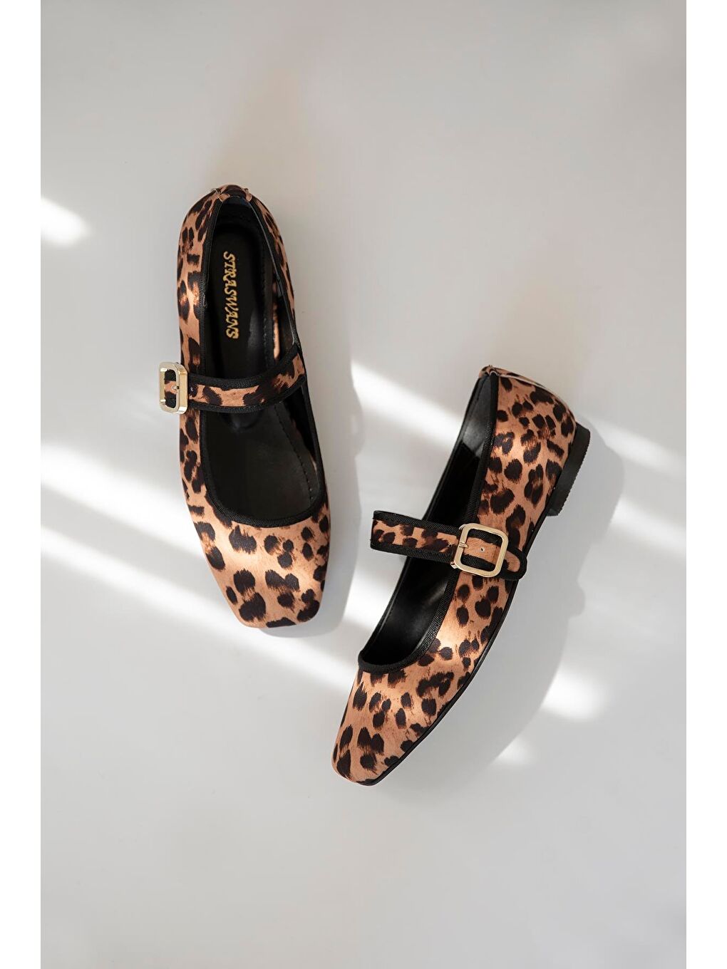 Kahverengi Carlisa Kadın  Kemer  Detay  Kumaş Babet Leopar-1