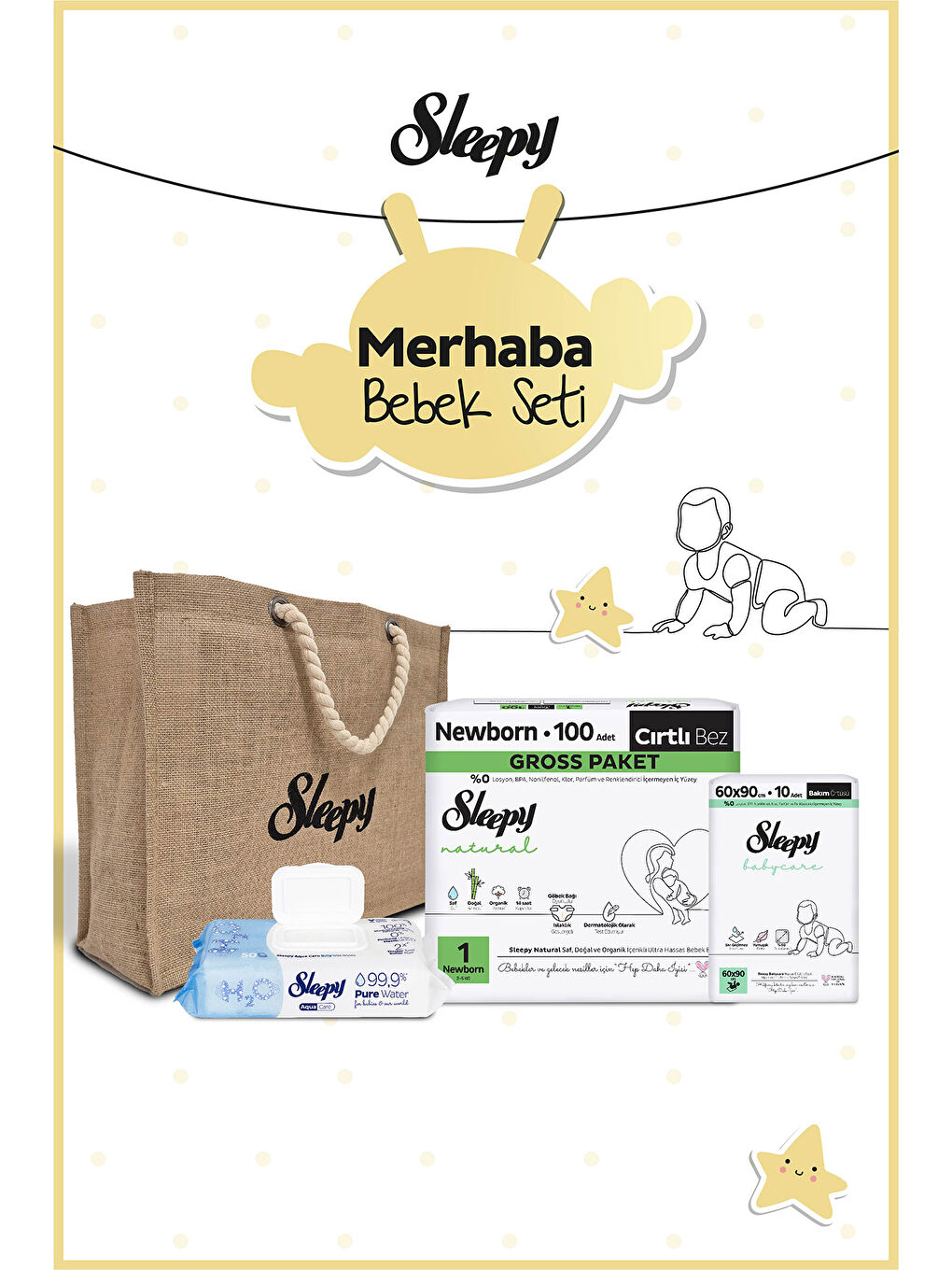 Natural Yenidoğan Merhaba Bebek Seti