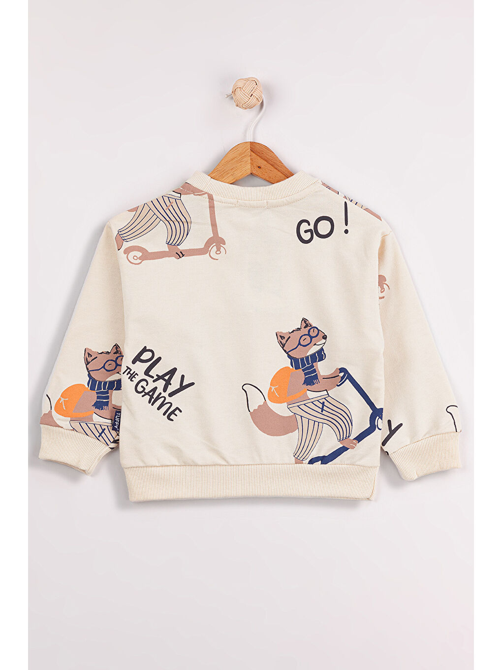 Ekru Erkek Çocuk 2'li Paket Basic Sweatshirt-1