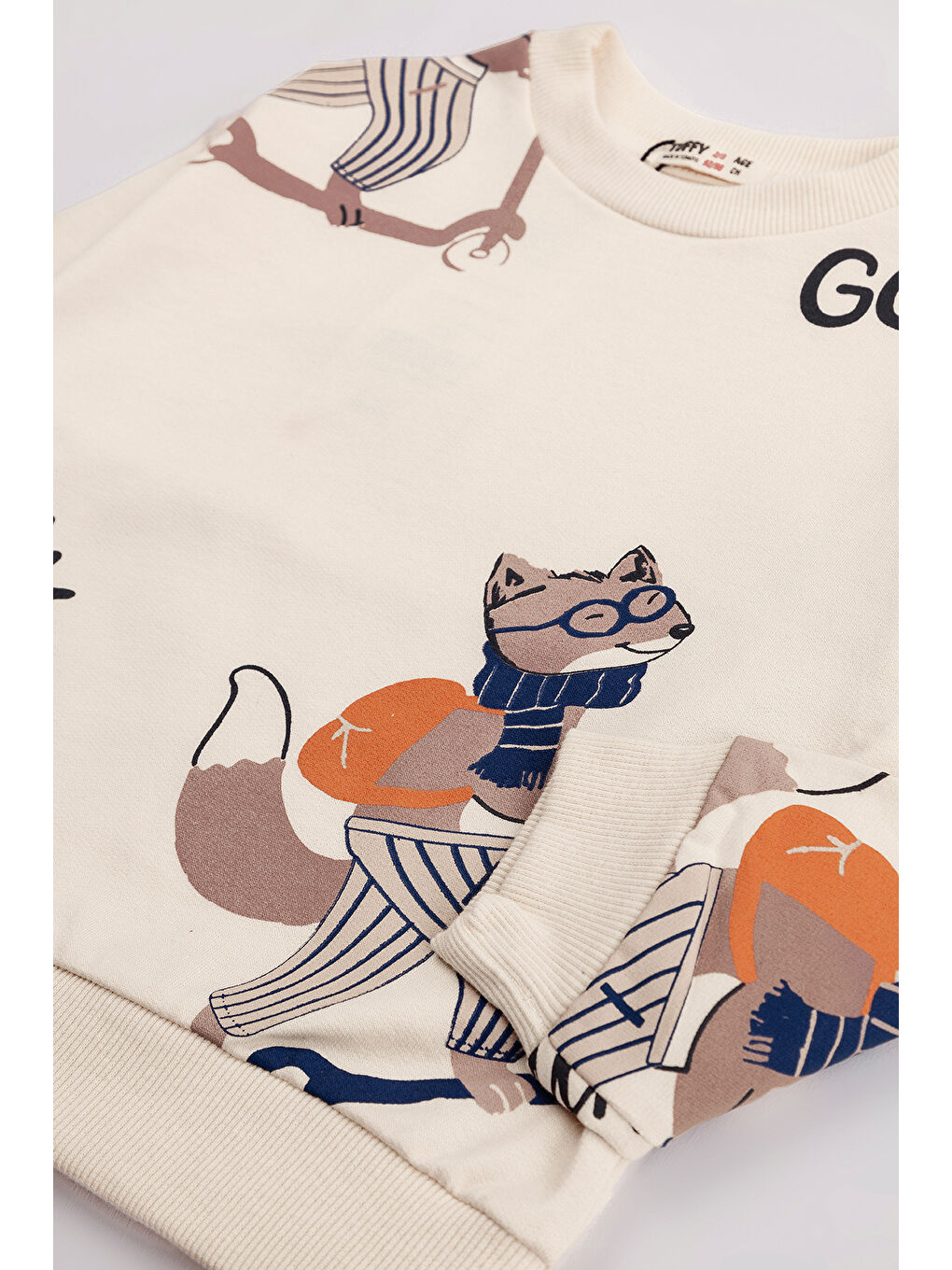 Ekru Erkek Çocuk 2'li Paket Basic Sweatshirt-2