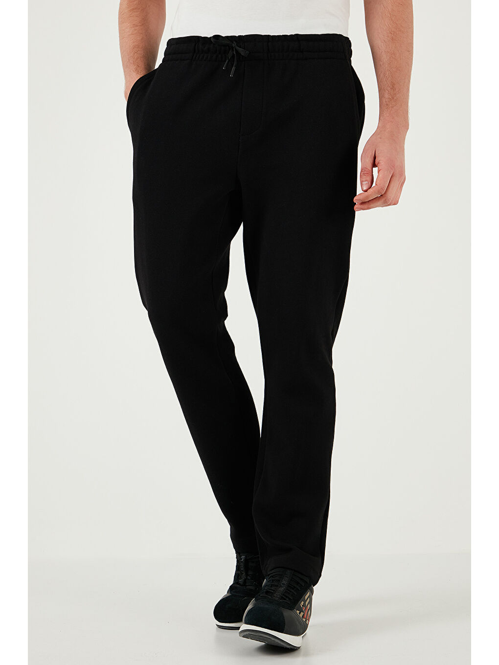 Buratti Siyah Pamuklu Regular Fit Normal Bel Düz Paça  Erkek Pantolon 5908059 - 1