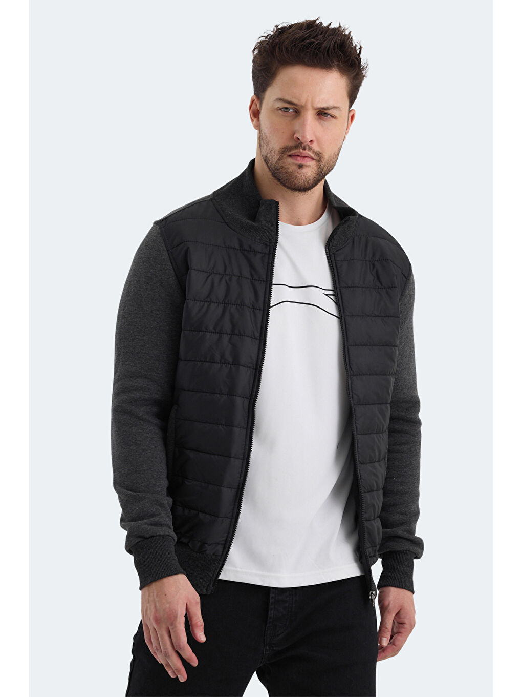 BASIL Erkek Sweatshirt Antrasit-5