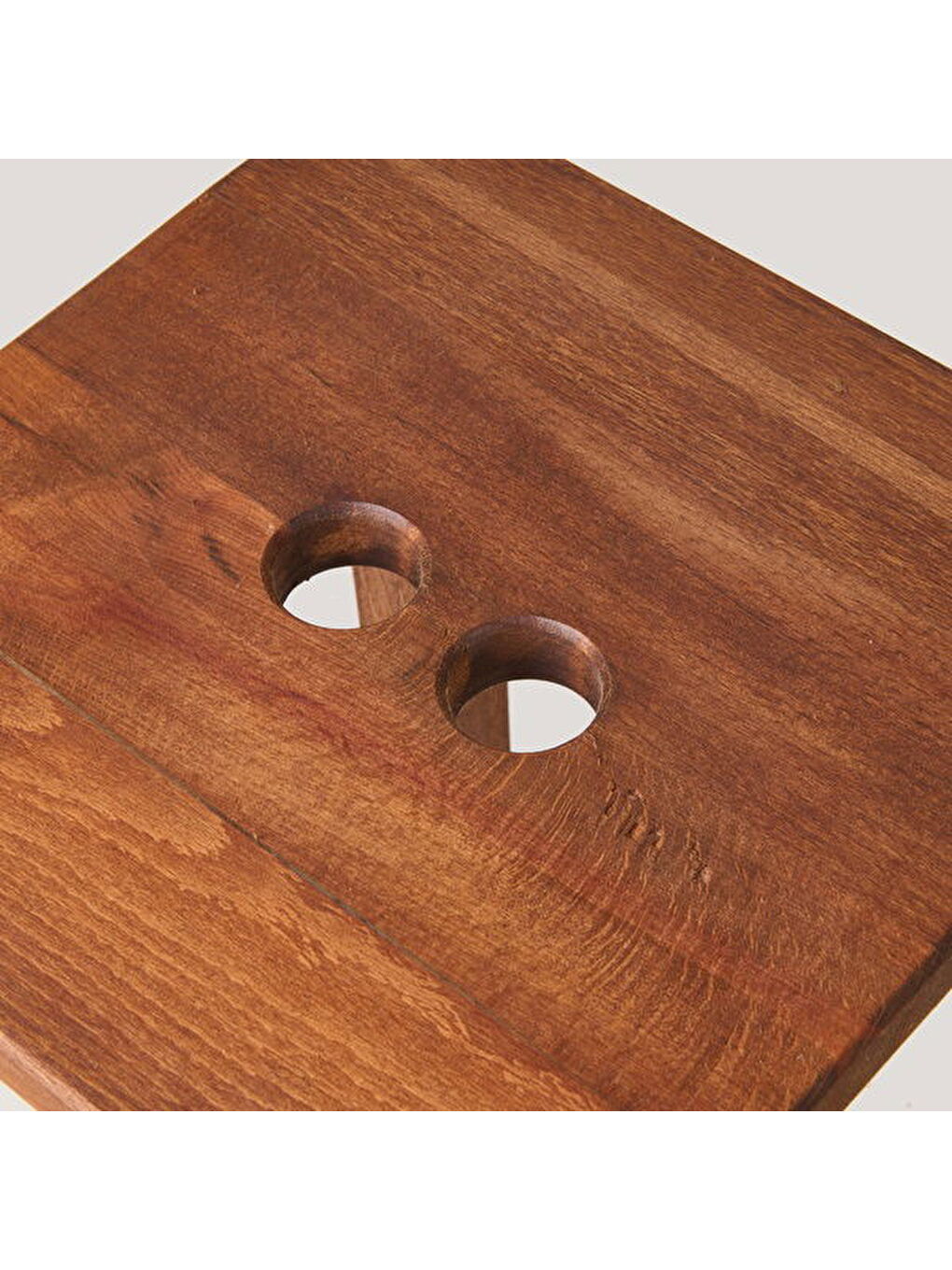 Kahverengi Santorini Orta Boy Tabure - Ceviz - 36x36x64 cm-2