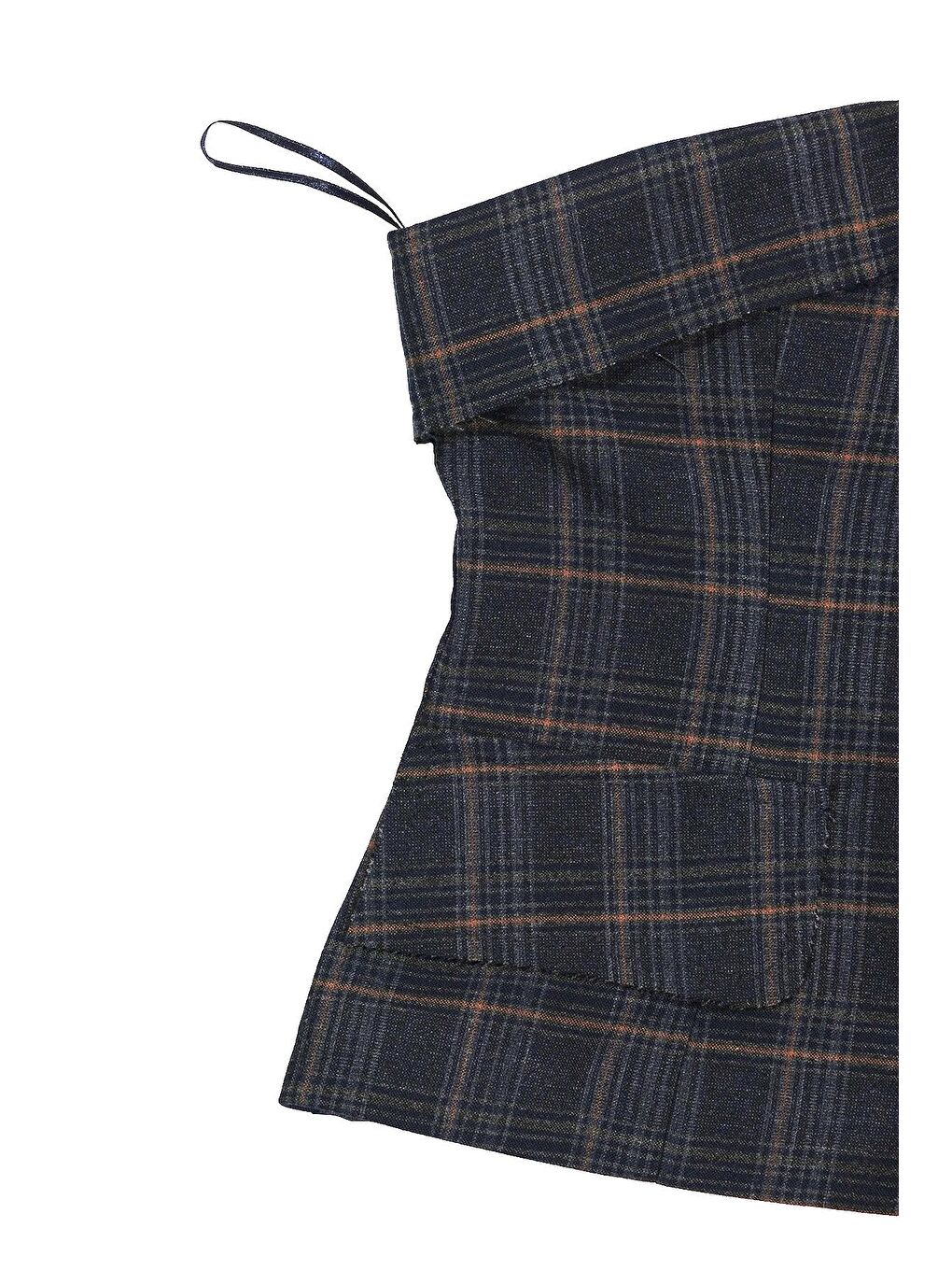 Lacivert Ekoseli Büstiyer-7