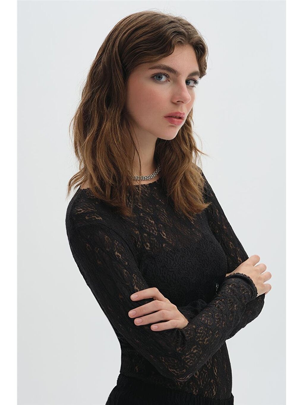 Siyah Dantelli Body-1