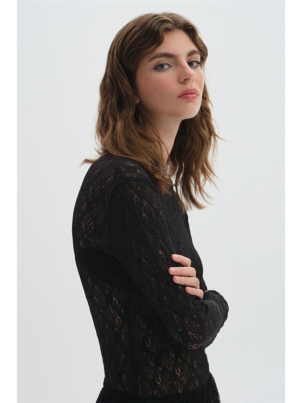 Siyah Dantelli Body-2