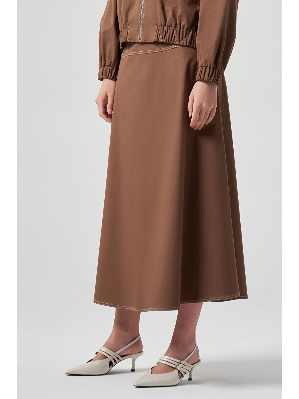 Kahverengi Çan Etek 8027 Koyu Kahve