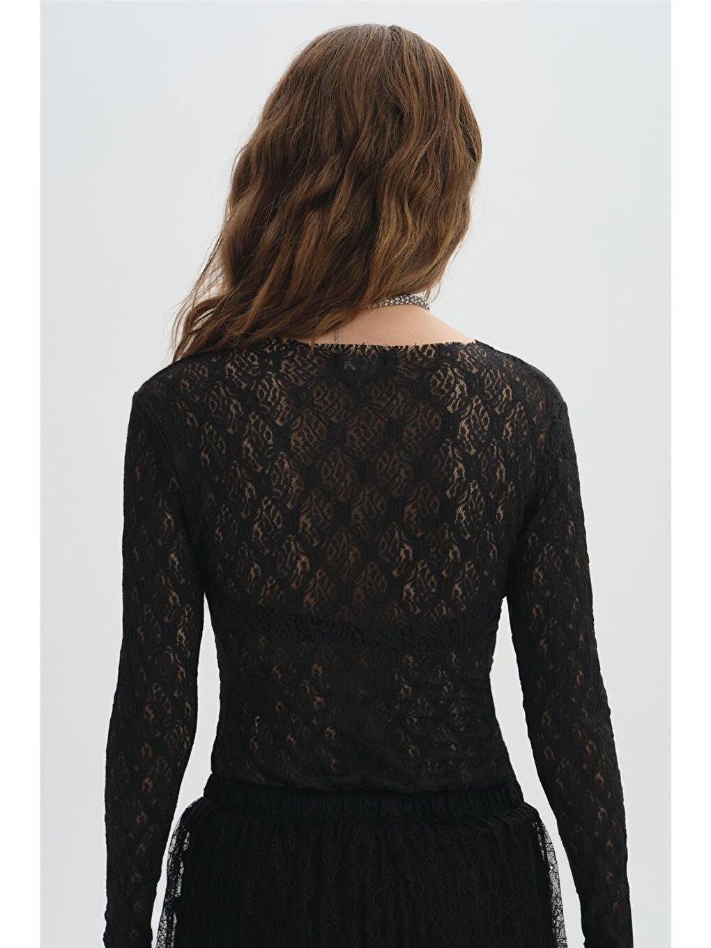 Siyah Dantelli Body-4