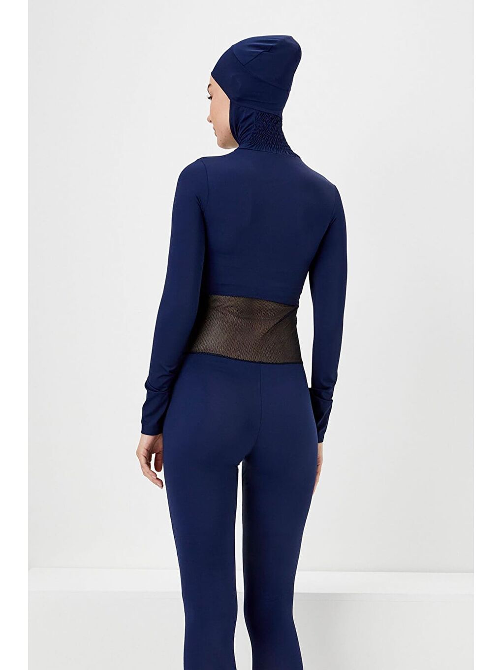 Fileli Lacivert Yüzücü Tulumu 2255-3