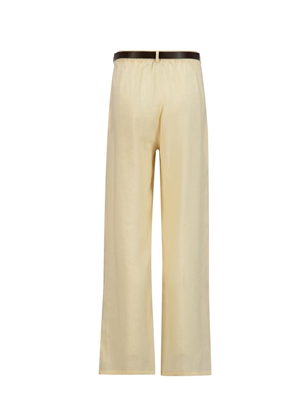 Bej Kemerli Palazzo Lyocell Pantolon 25Y2810 Aytaşı-1