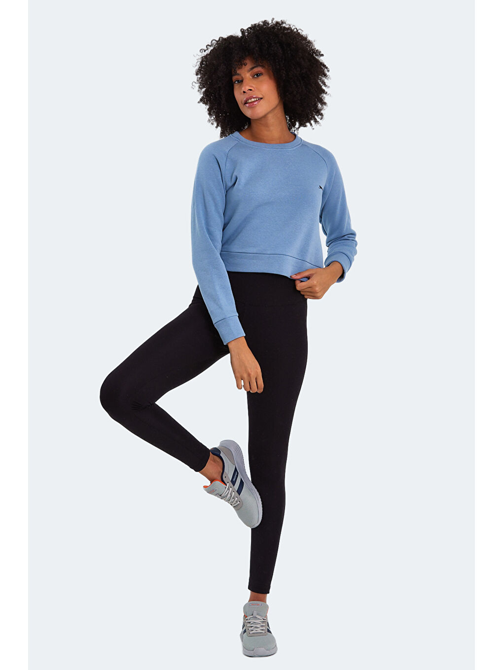 KAITO Kadın Sweatshirt Mavi-6