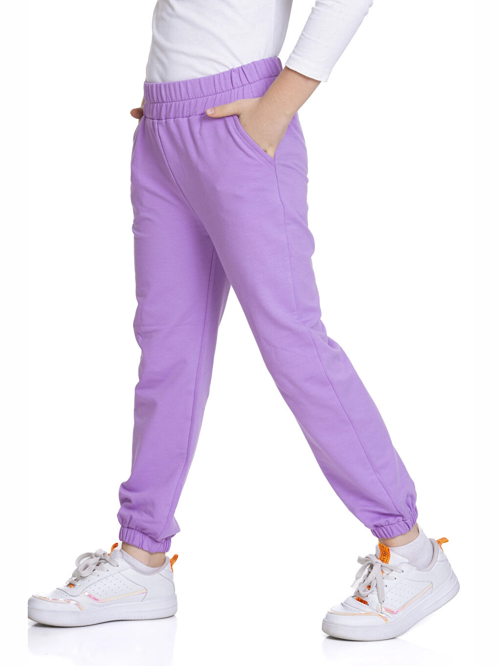 Lila Kız Çocuk Basic Eşofman Altı 54852-2-3