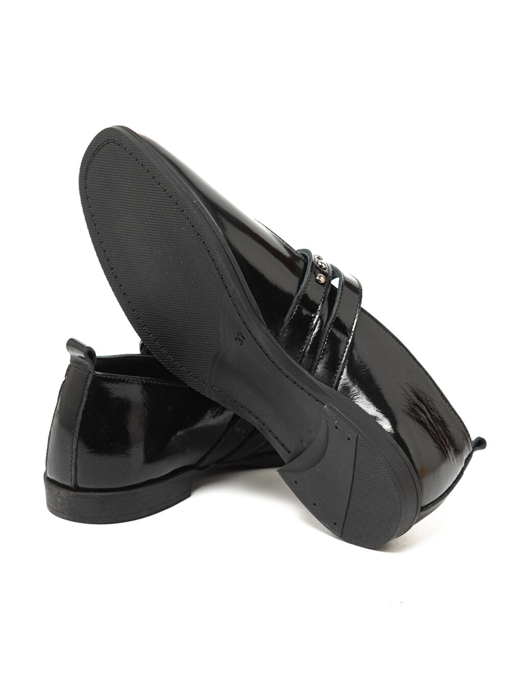 Kadın Oxford ( Klasik) MAR-25K-241-138 Siyah Rugan-4