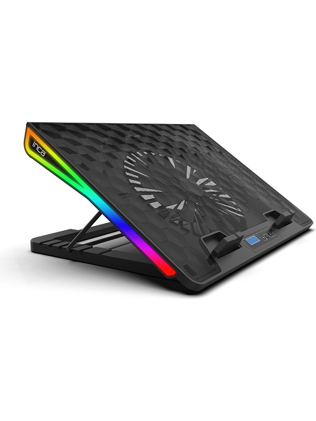 Inca INC-608GMS Bıg Fan, Rgb LCD Panel, 7 Rgb Mode 13 ”-18” Gaming Notebook Soğutucu-3