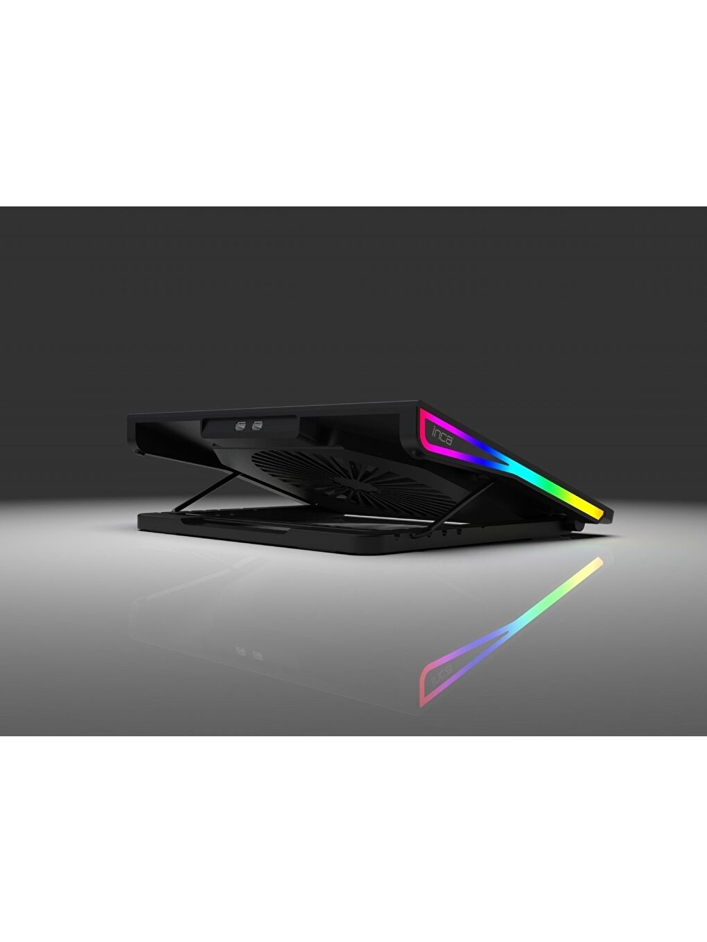 Inca INC-608GMS Bıg Fan, Rgb LCD Panel, 7 Rgb Mode 13 ”-18” Gaming Notebook Soğutucu-4