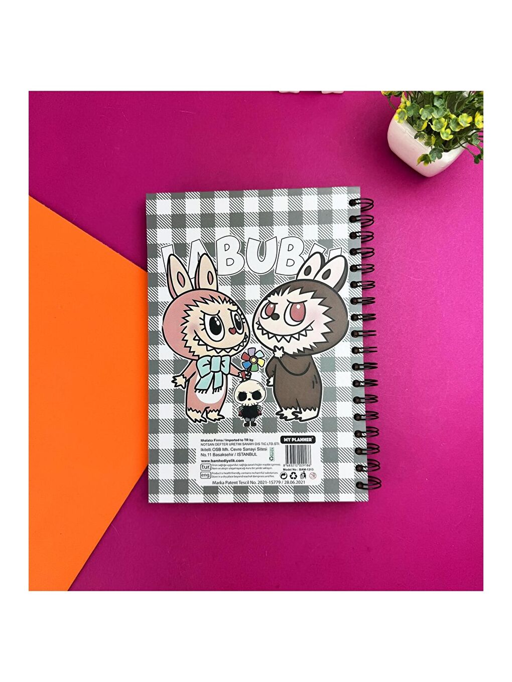 Labubu Seri  1 Tasarımlı Konuşan Ajanda-4