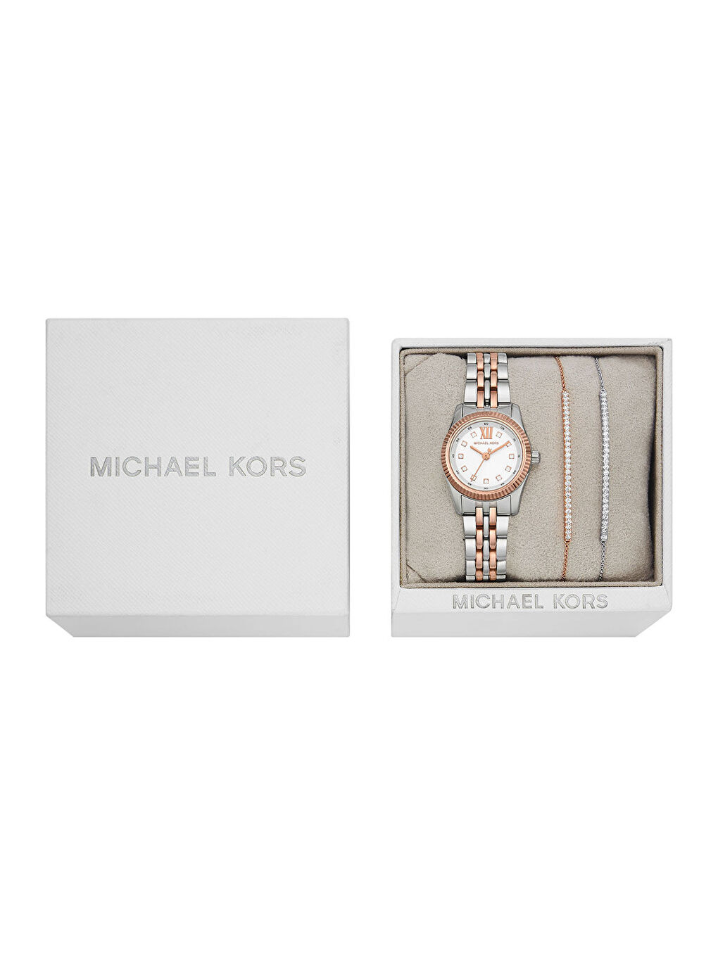 Gri MK4817SET Kadın Kol Saati ve Bileklik Seti-3