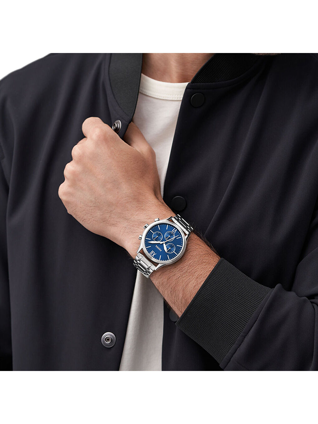 Gri FBQ2808 Erkek Kol Saati-3