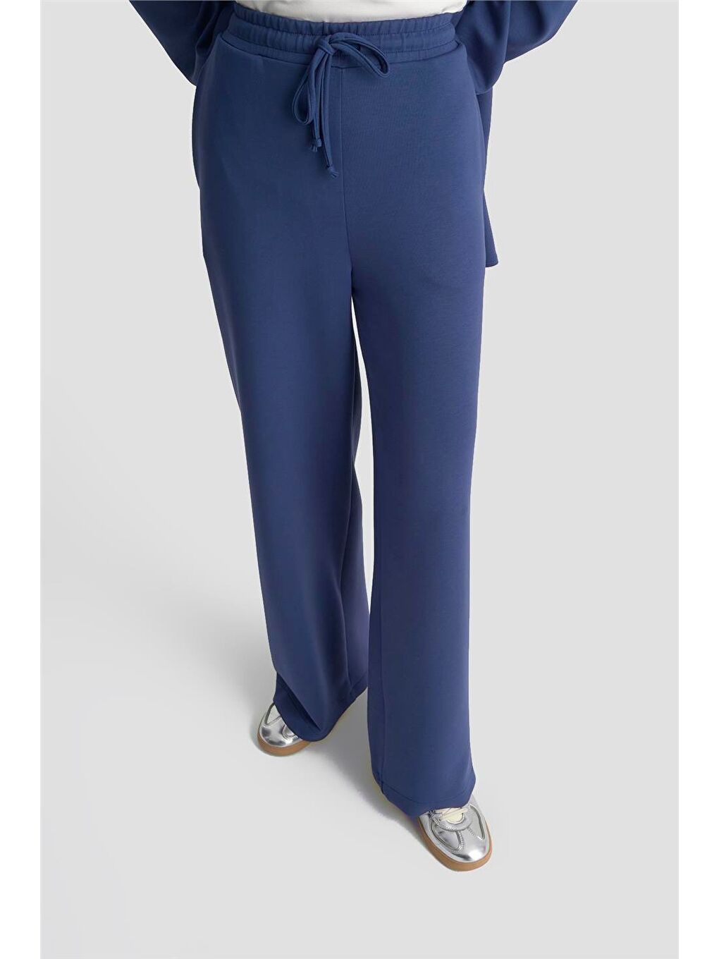 Beli Lastikli Palazzo Pantolon 25Kd4039 Lacivert-2