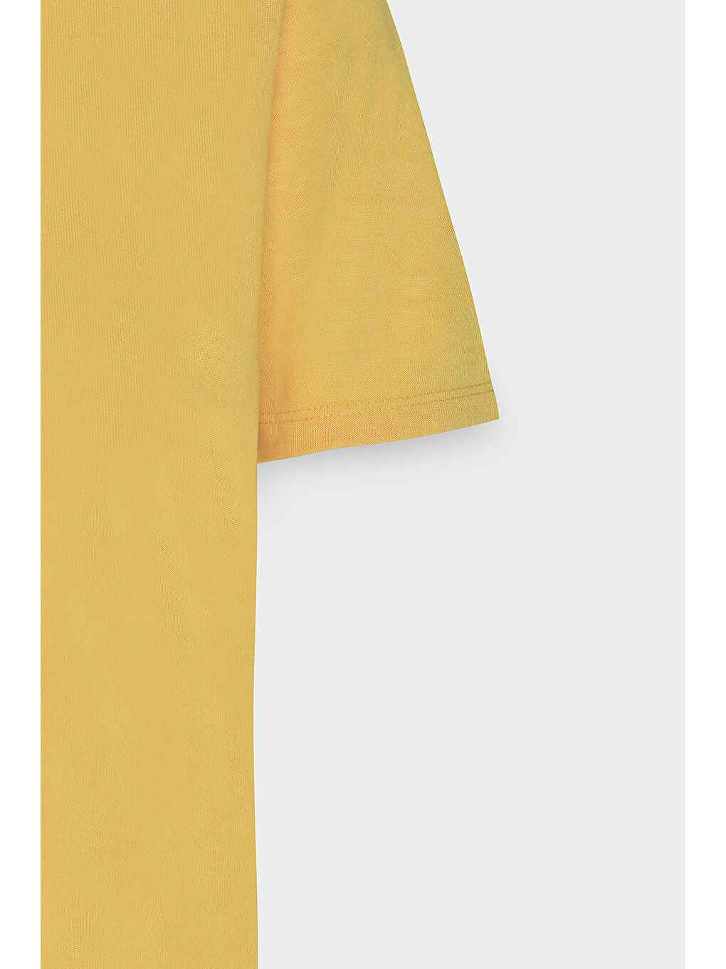Erkek Koyu Sarı Slim Fit Dar Kesim Polo Yaka Düz Casual Tişört-7