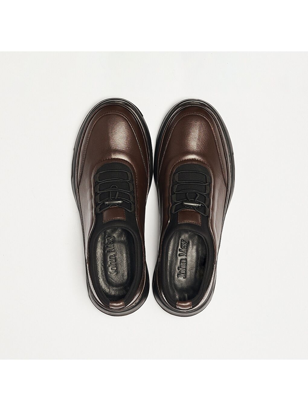 Kahverengi Erkek Oxford ( Klasik) OG-2270 104-841 Kahve Dolaplı-Siyh Streç-6