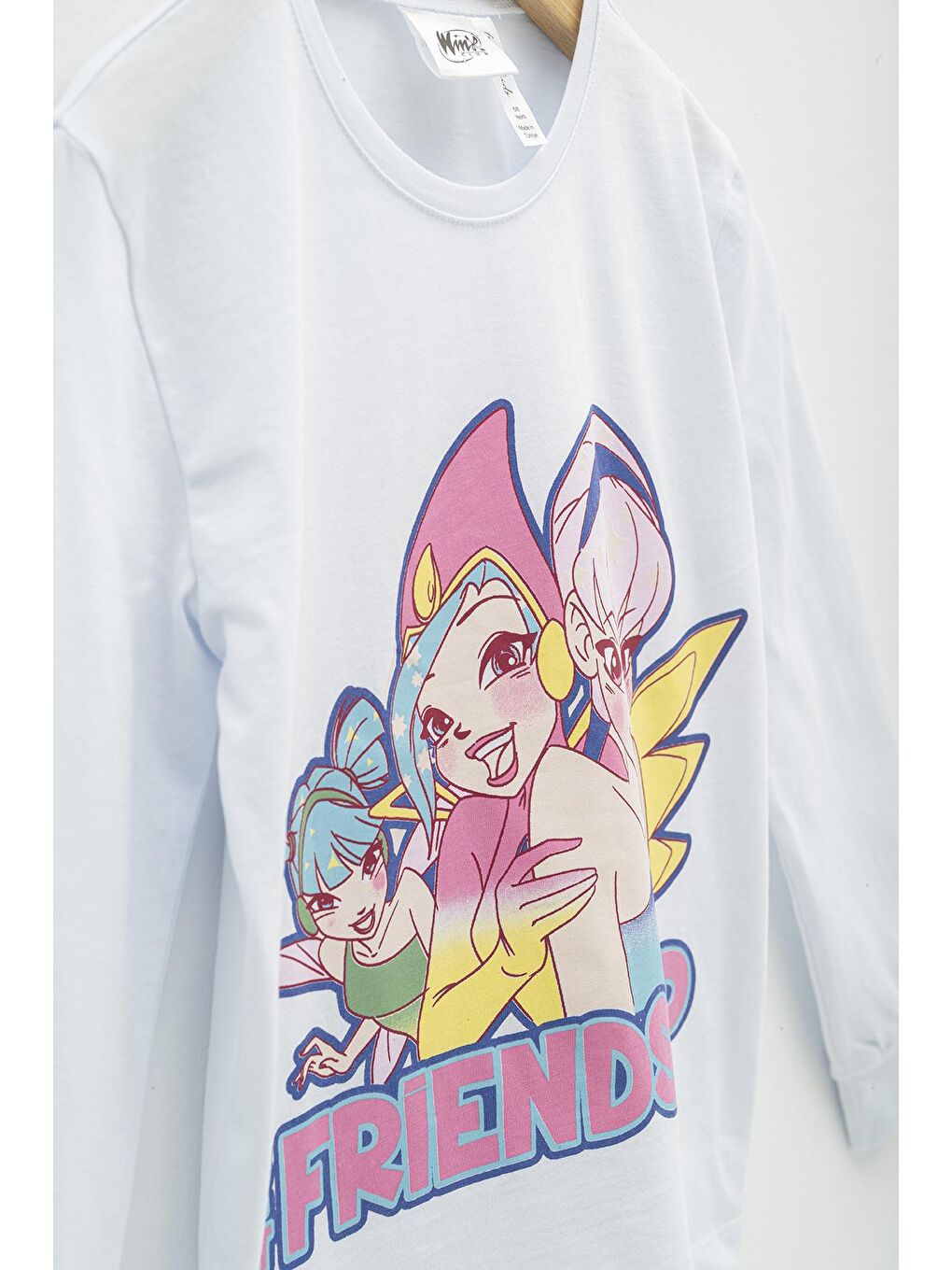 For You Kids Beyaz 4'lü Winx Baskılı Tshirt Şort Pantolon Beyaz Takım - 2