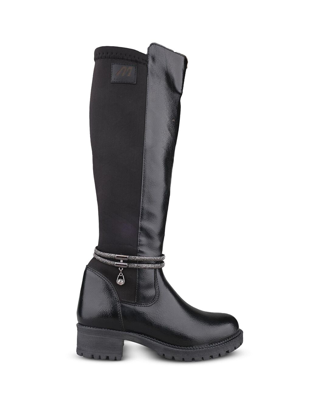 Kadın Su Geçirmez Siyah-Rugan Çizme