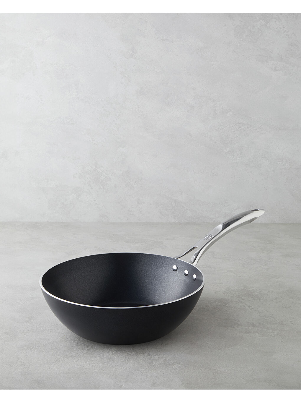 Horeca Alüminyum Wok Tava 28 cm Siyah