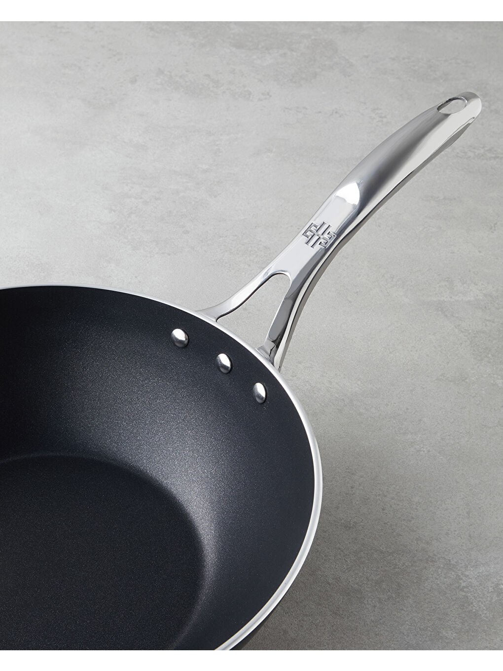 Horeca Alüminyum Wok Tava 28 cm Siyah-1