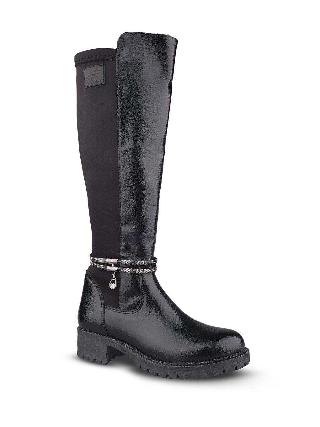 Kadın Su Geçirmez Siyah-Rugan Çizme-2
