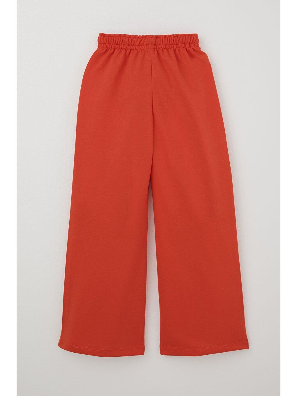 Kız Çocuk Eşofman Altı Bağcık Aksesuarlı Beli Lastikli Turuncu (5-9 Yaş)-1