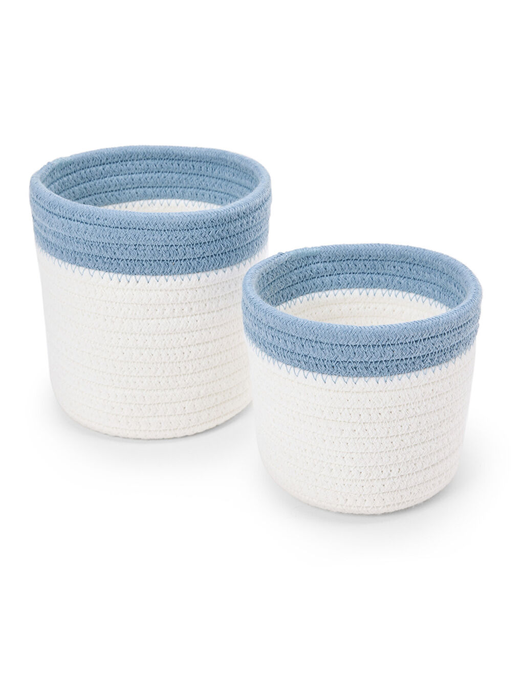 Beyaz 2 Adet Saklama Sepeti-1