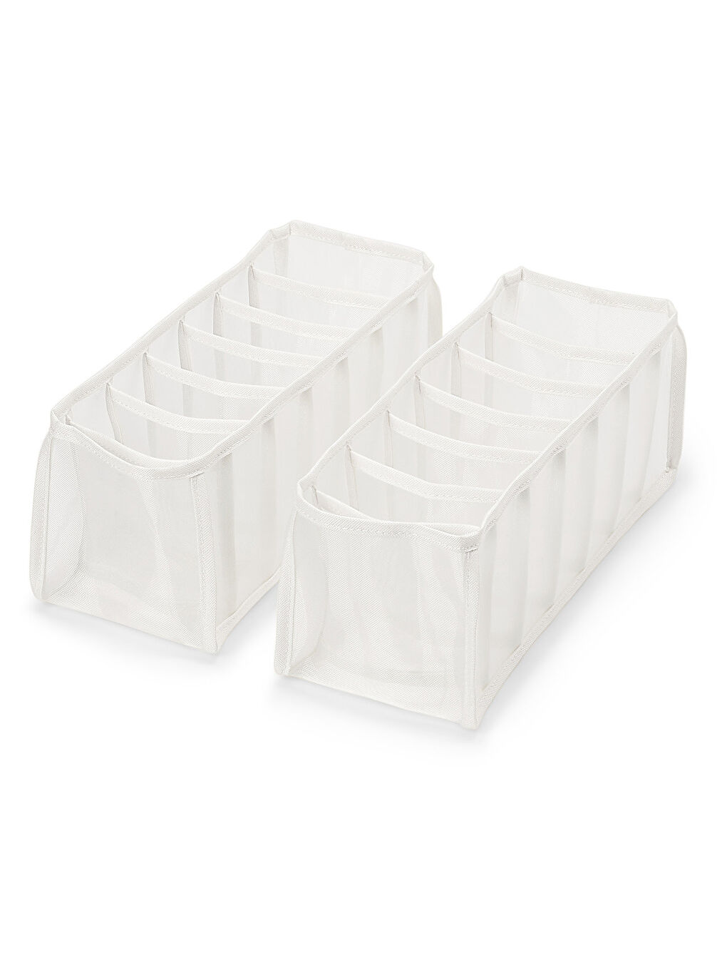 Beyaz 2 Adet Gardırop Düzenleyici, Küçük-2