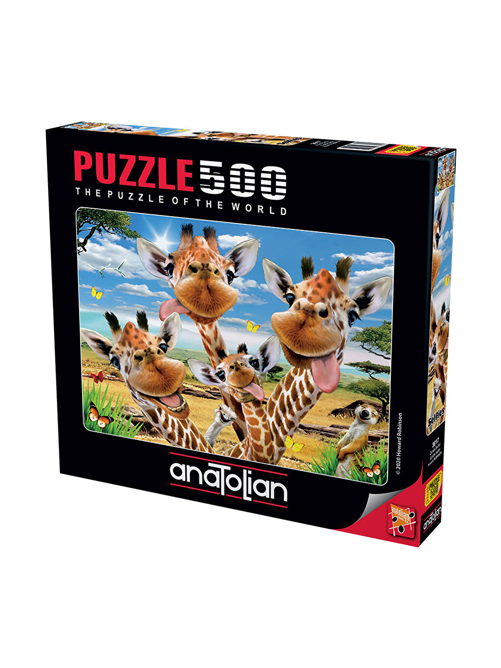 Anatolian Renksiz Puzzle 500 Parça Zürafa Selfisi 3617