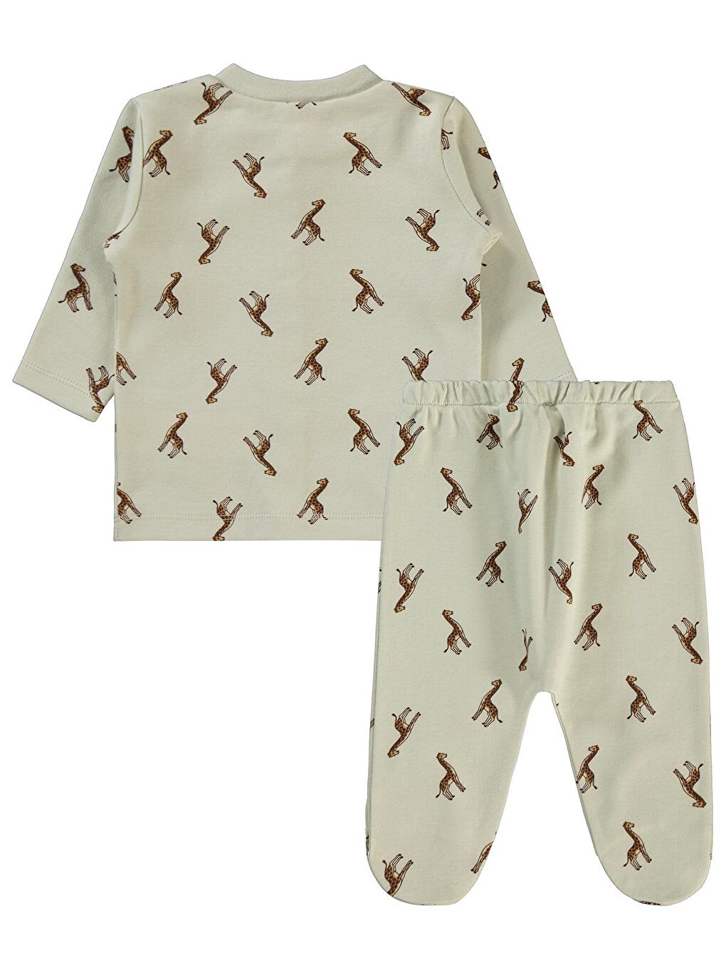 Civil Taş Baby Bebek Pijama Takımı 1-6 Ay Taş Rengi - 1