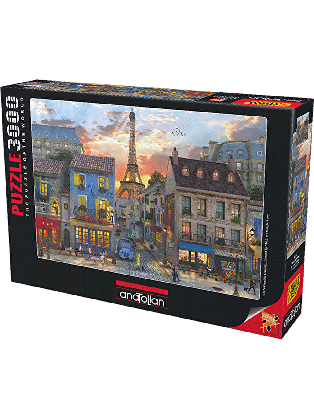 Anatolian Renksiz Puzzle 3000 Parça Paris Sokakları 4910