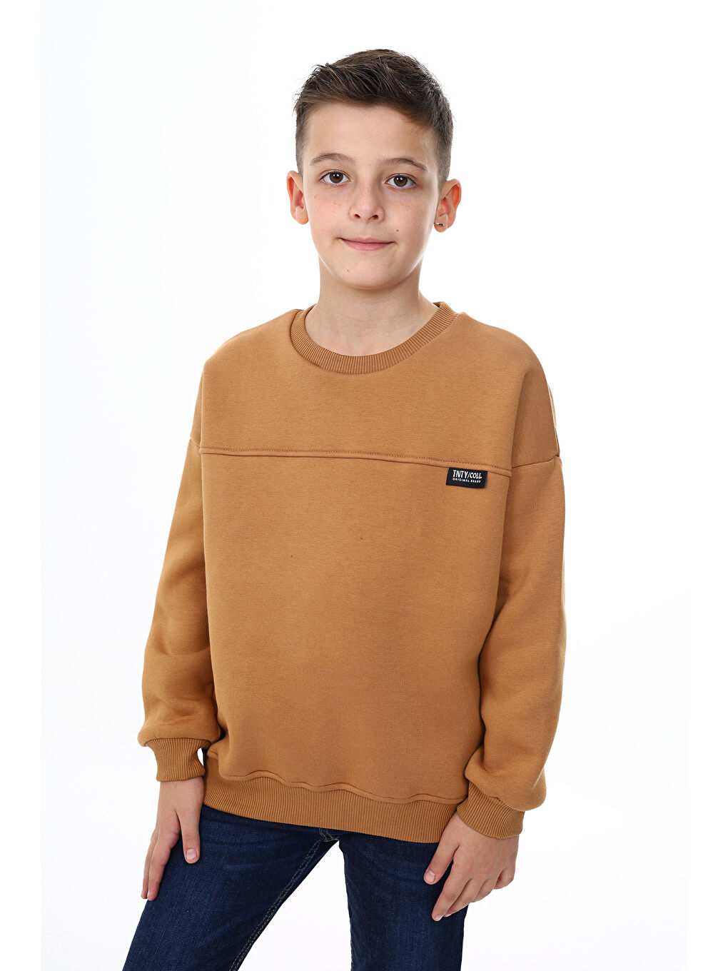 Toontoykids Kahverengi Erkek Çocuk Sweatshirt