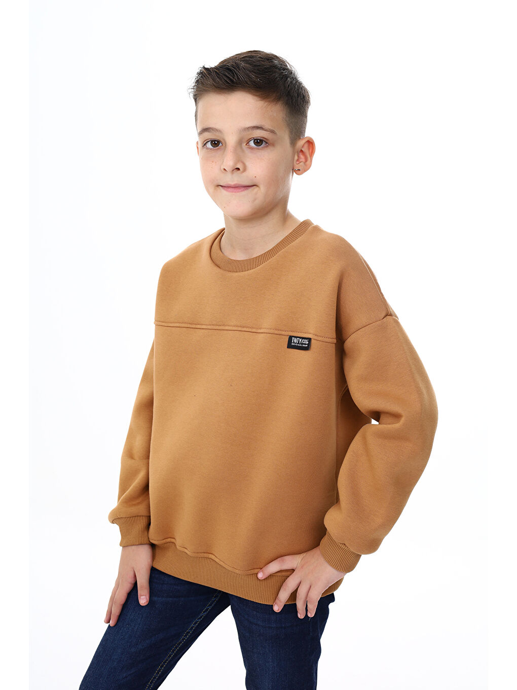 Toontoykids Kahverengi Erkek Çocuk Sweatshirt - 1