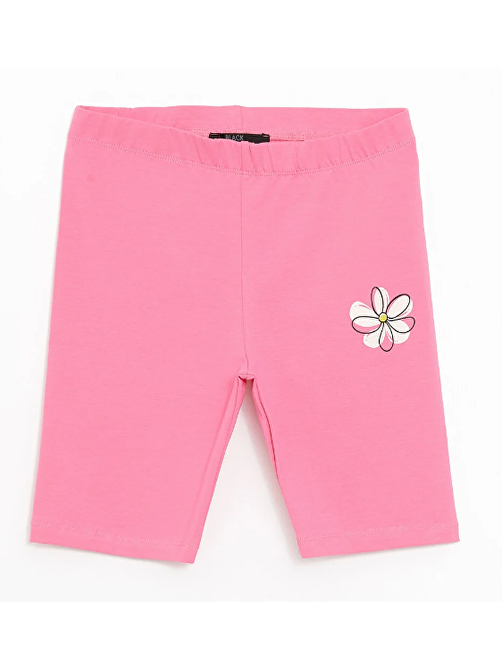 Kız Çocuk Baskılı Kısa Tayt Pembe- Derek