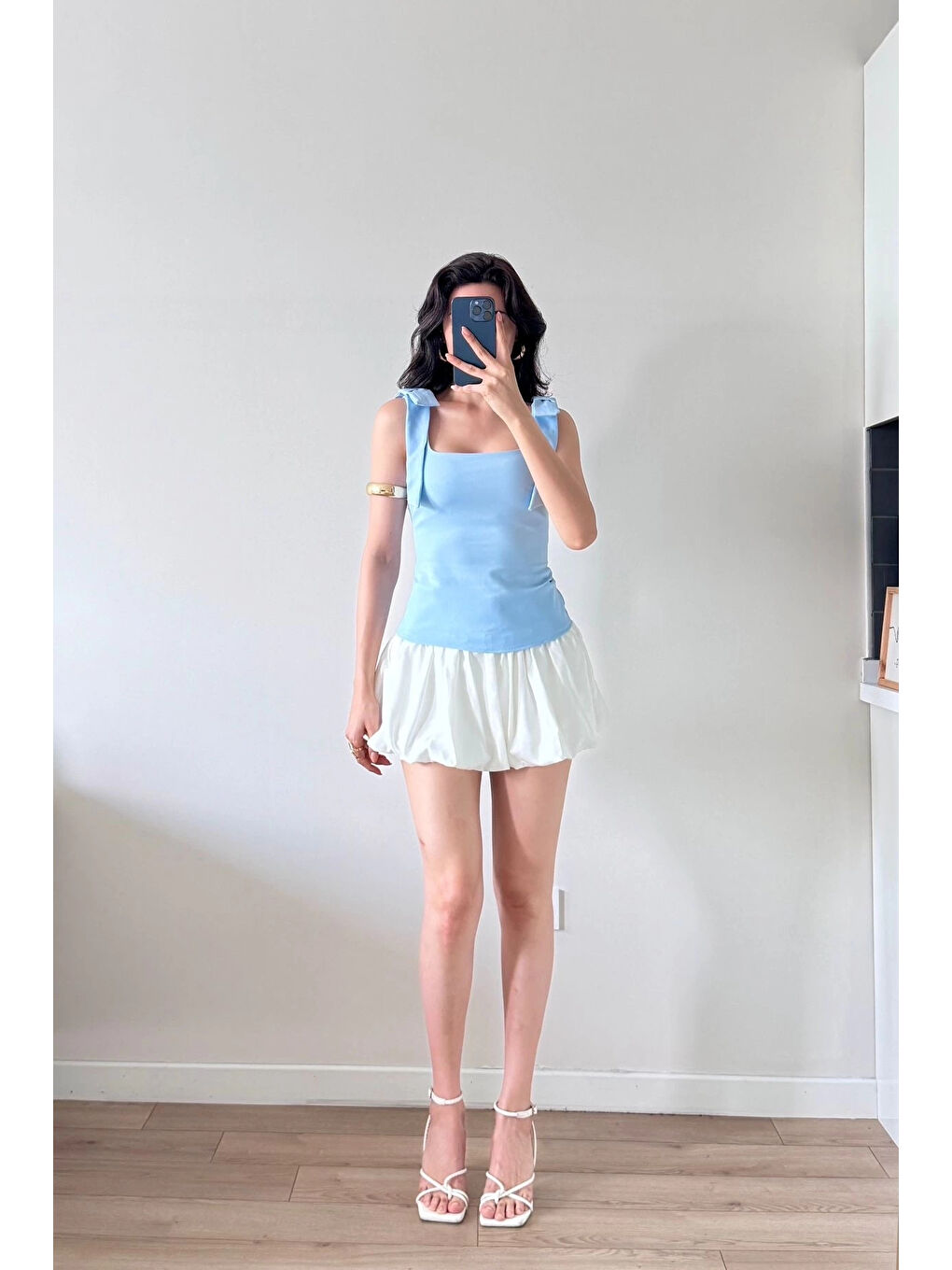 Karışık Kadın Mavi Bluz 1041-2999-1