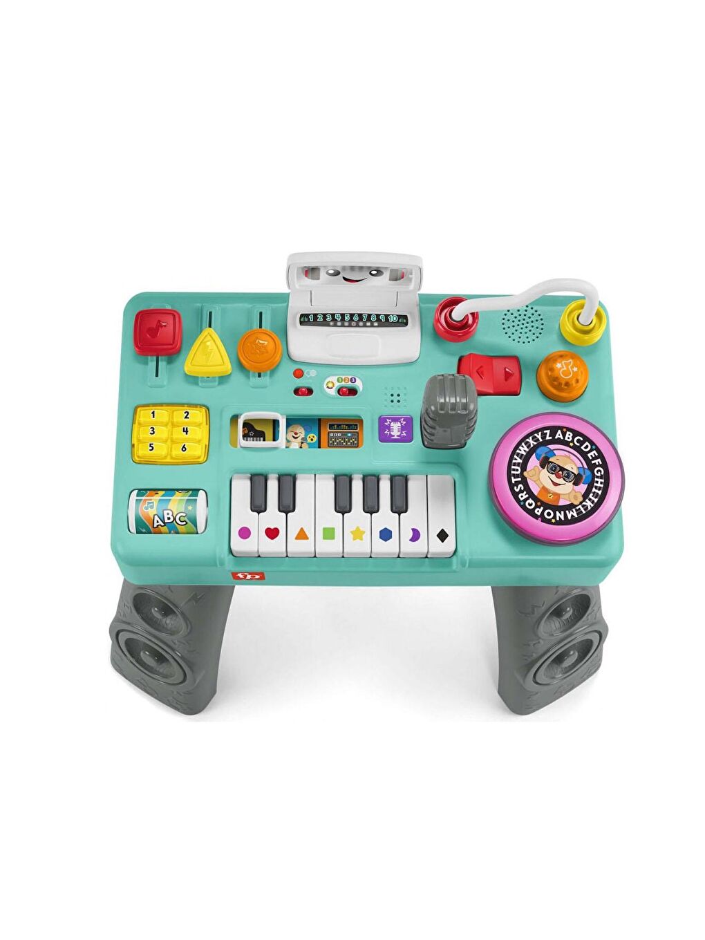 FISHER PRICE Beyaz-Renklibaskı Fisher-Price Eğlenceli DJ Aktivite Masası HRB61