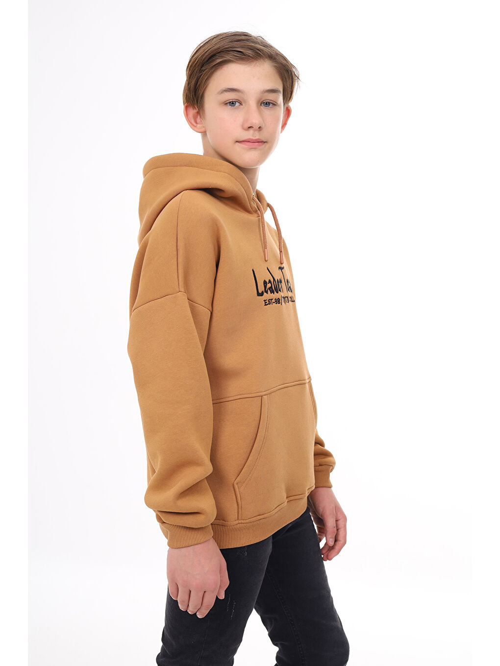 Toontoykids Kahverengi Erkek Çocuk Nakışlı Sweatshirt - 2